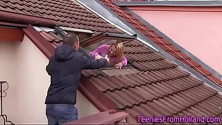 Dutch teen cunt spunked